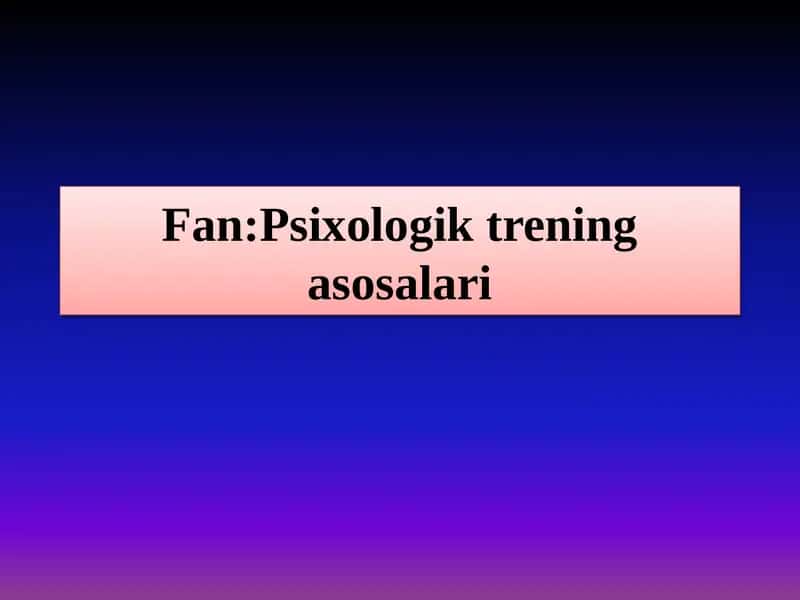 Mavzu:Tanqidiy fikrlashni rivojlantirish bo`yicha treninglar