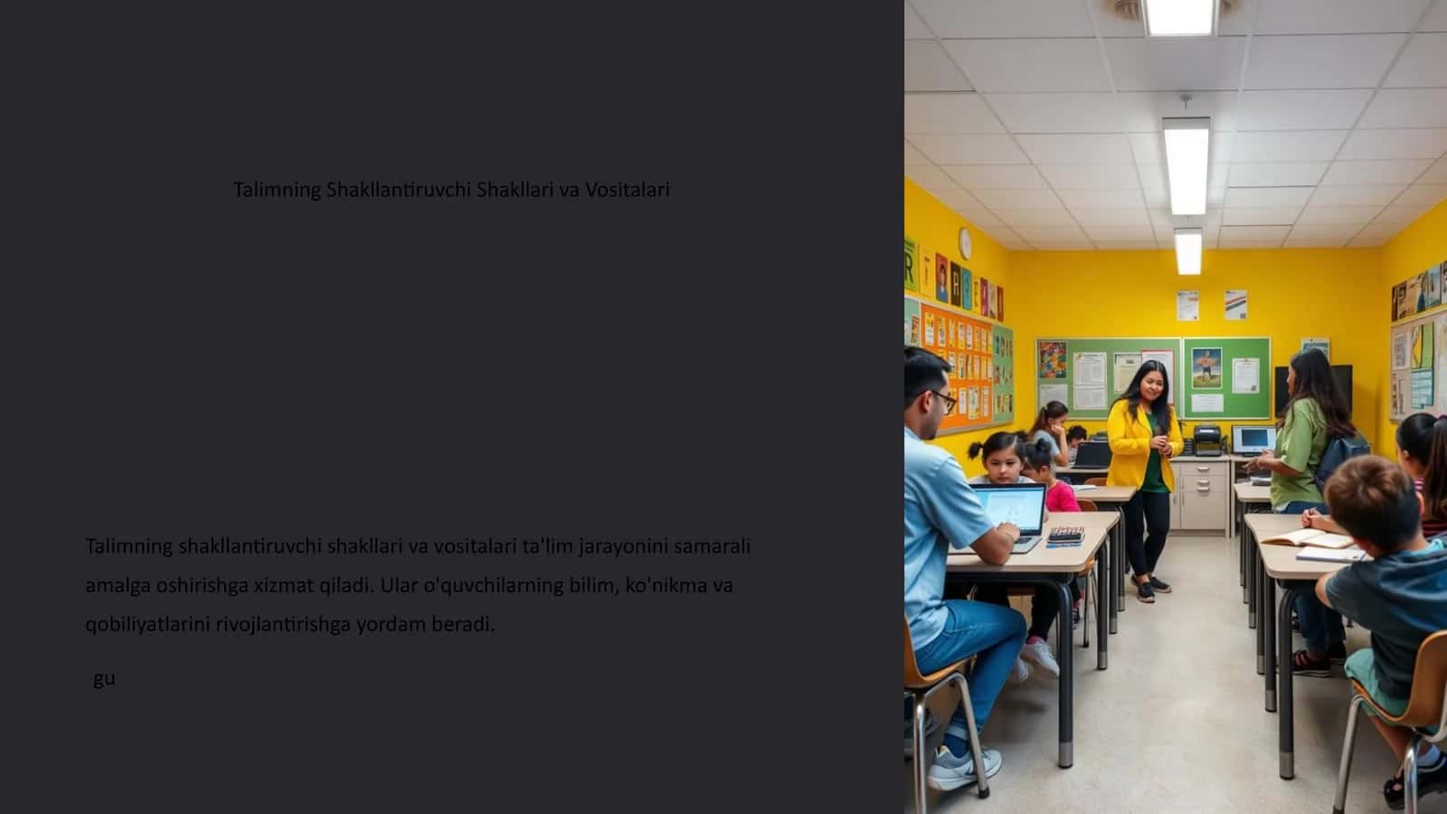 Talimning Shakllantiruvchi Shakllari va Vositalari