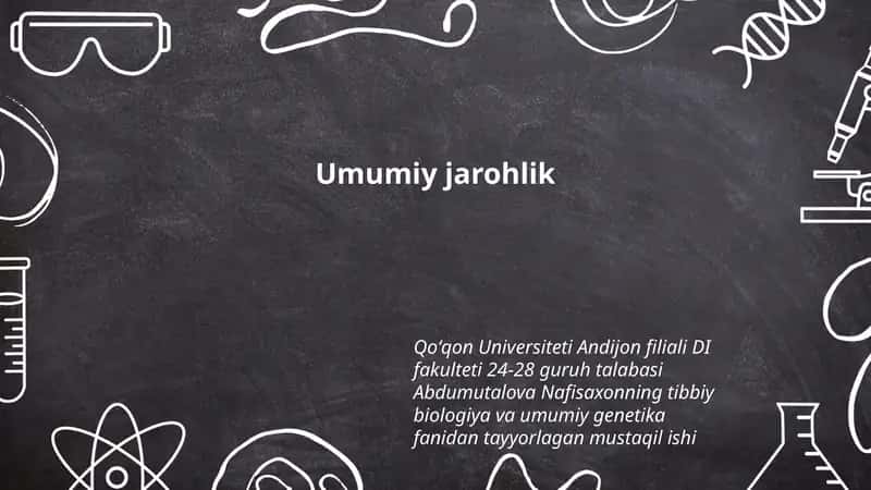 Tibbiy Biologiya va Umumiy Genetika