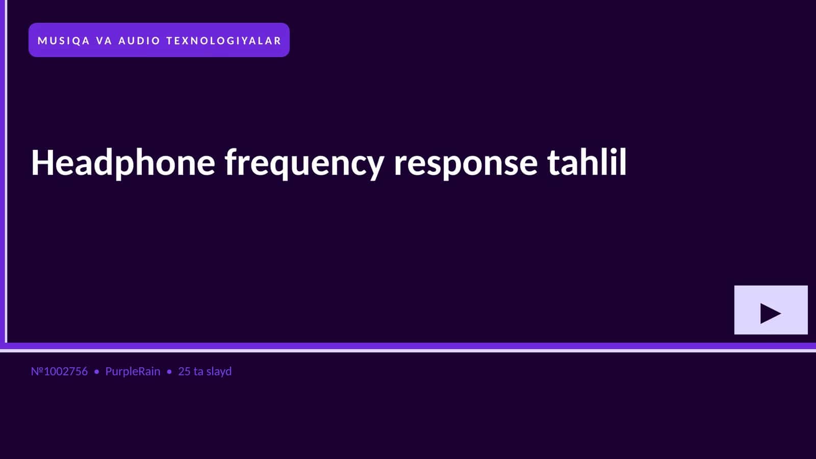 Headphone frequency response tahlil