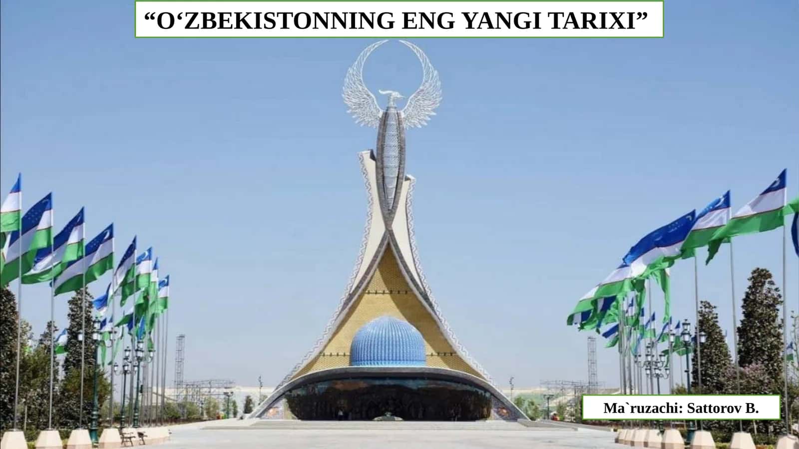 O'zbekistonning eng yangi tarixi