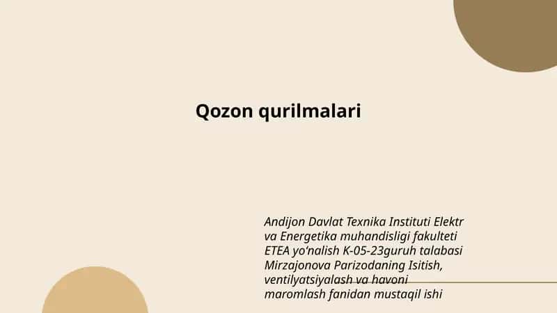 Qozon qurilmalari