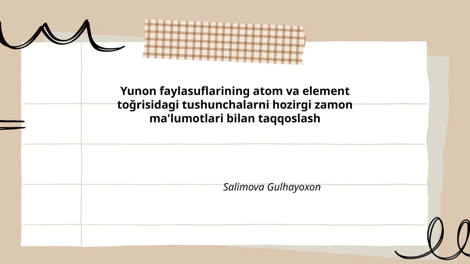 Yunon faylasuflari atom tushunchasi