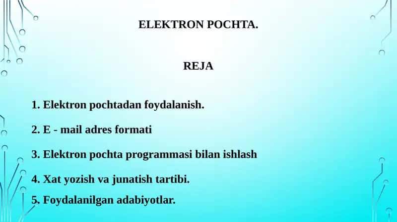 Elektron pochta