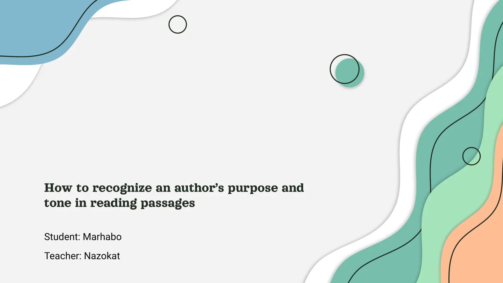 How to recognize an author’s purpose and tone in reading passages