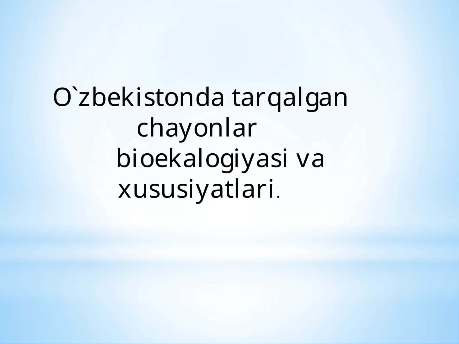 O`zbekistonda darqalgan chayonlar