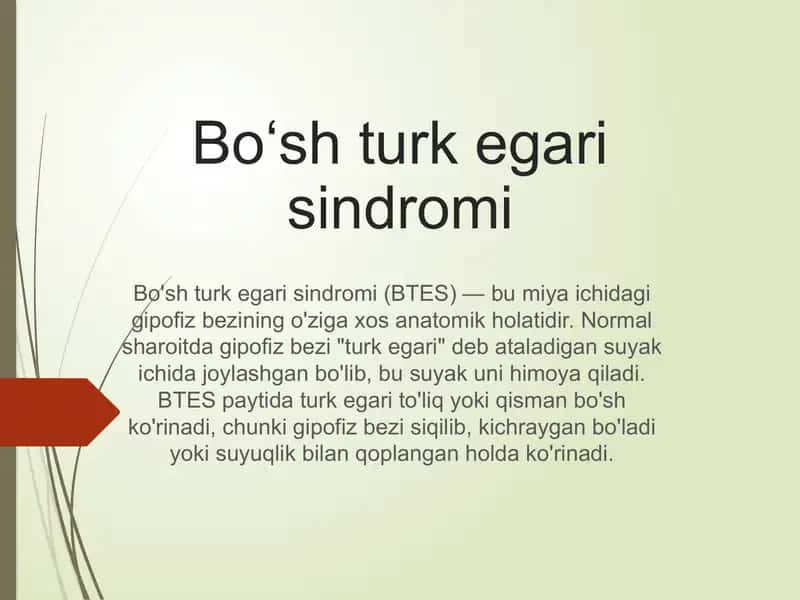 Bo‘shturkegarisindromi
