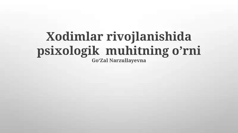 Hamkorlik va jamoa ishlarini rivojlantirish