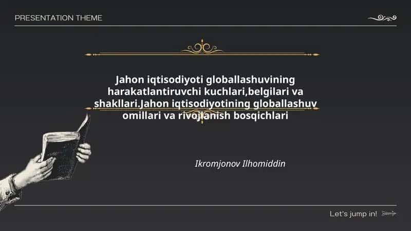 Jahon iqtisodiyoti globallashuvi