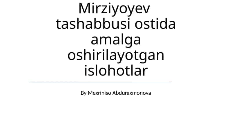 Sud-huquq islohotlari