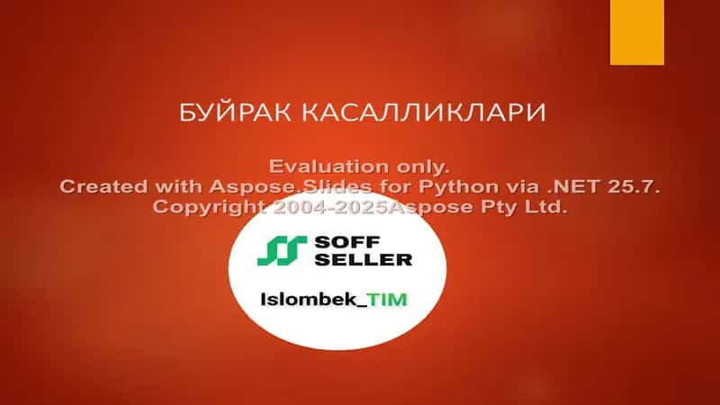Буйрак касалликлари