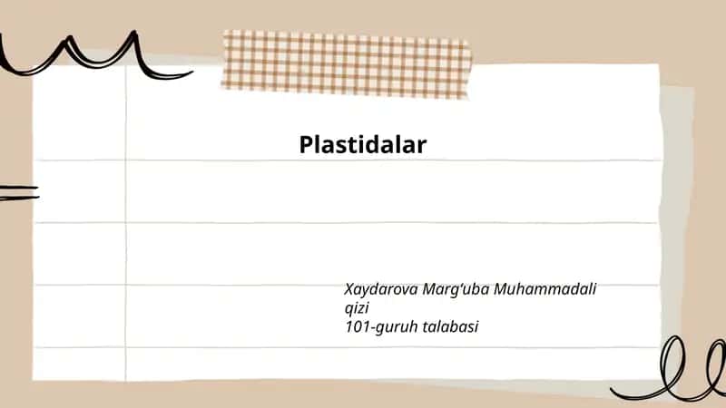 Plastidalar