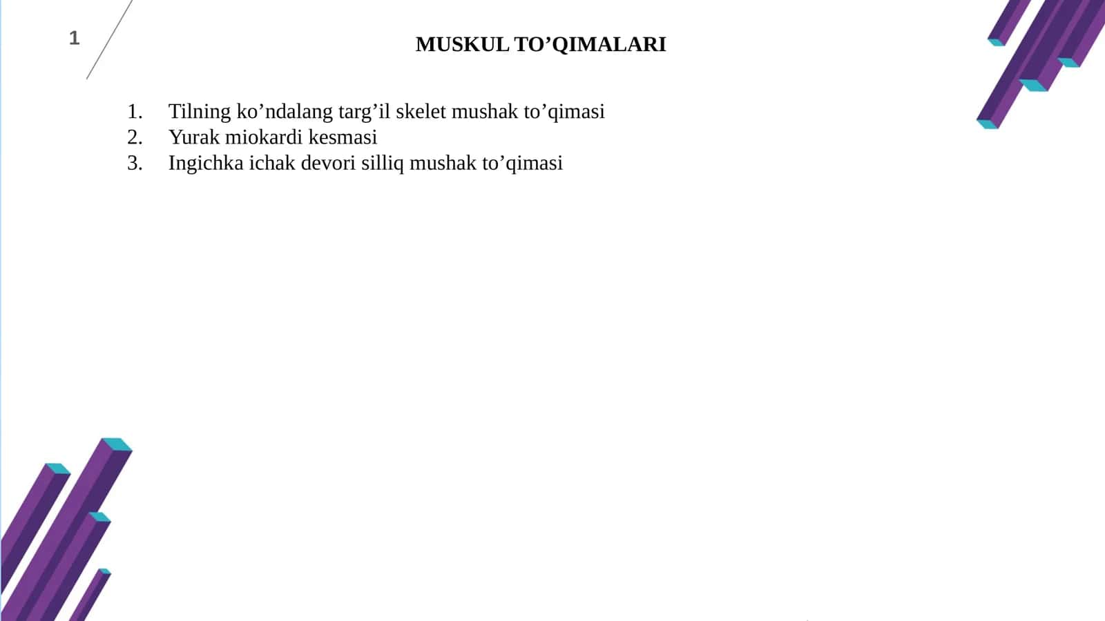 MUSKUL TO’QIMALARI