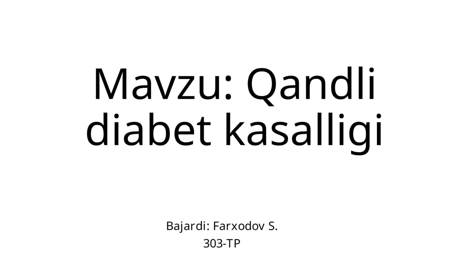 Qandlidiabetkasalligi