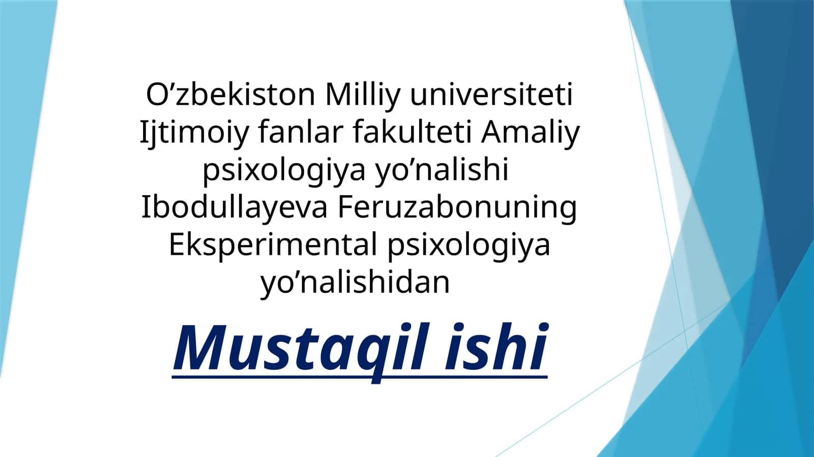 Diqqat va xotira psixokoreksiyasi