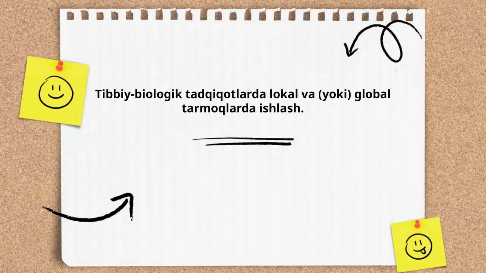 Tibbiy-biologik tadqiqotlarda lokal va (yoki) global tarmoqlarda ishlash