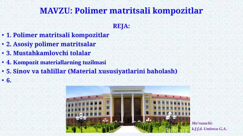 Polimer matritsali kompozitlar