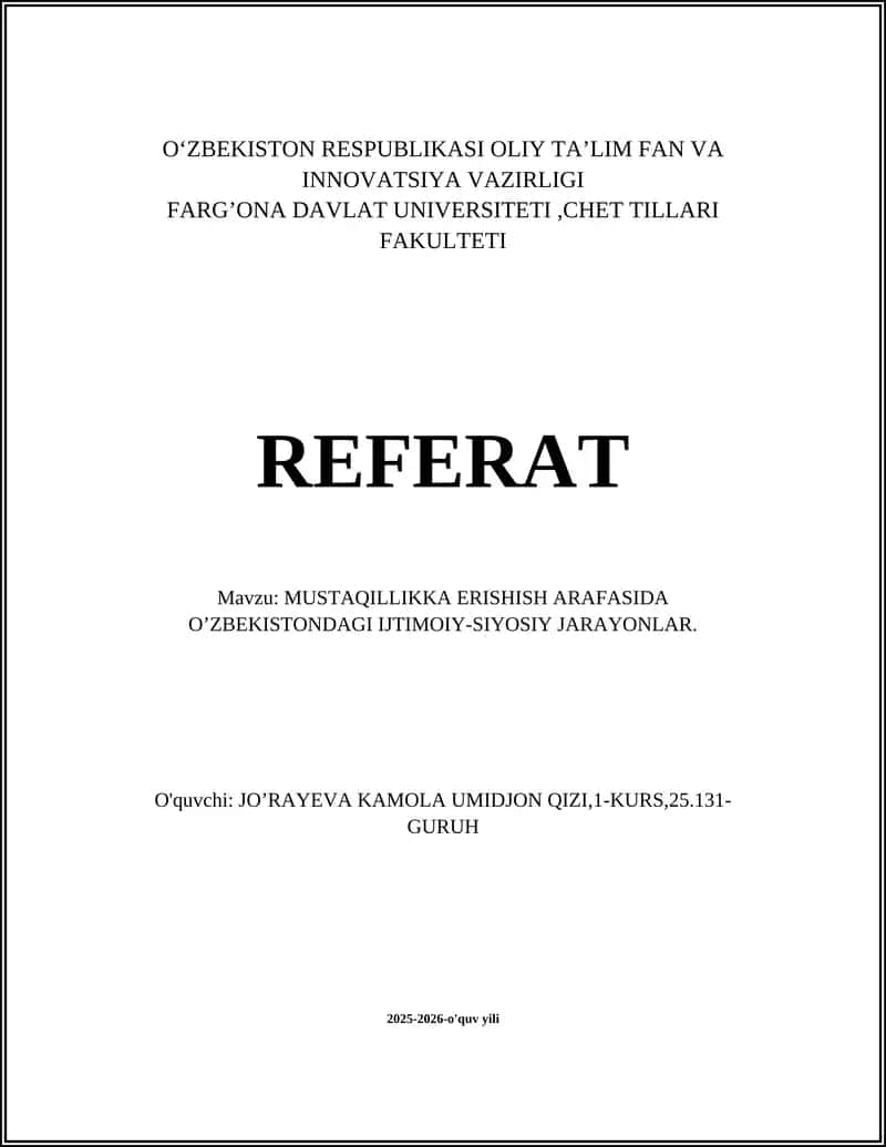 Perestroika va glasnost