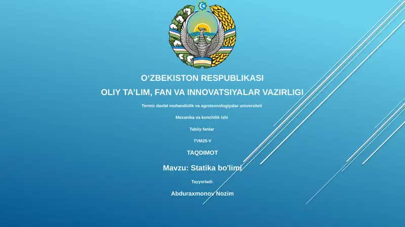 Mexanika va konchilik ishi
