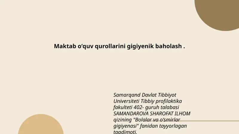 Bolalar va oʻsmirlar gigiyenasi