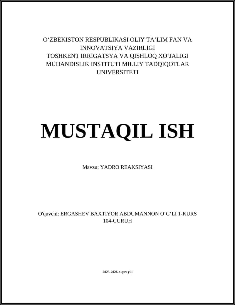Yadro reaksiyasi