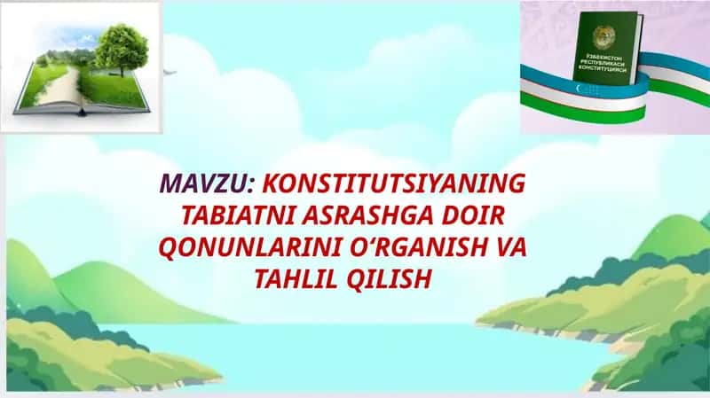 O‘zbekiston Respublikasi Konstitutsiyasi