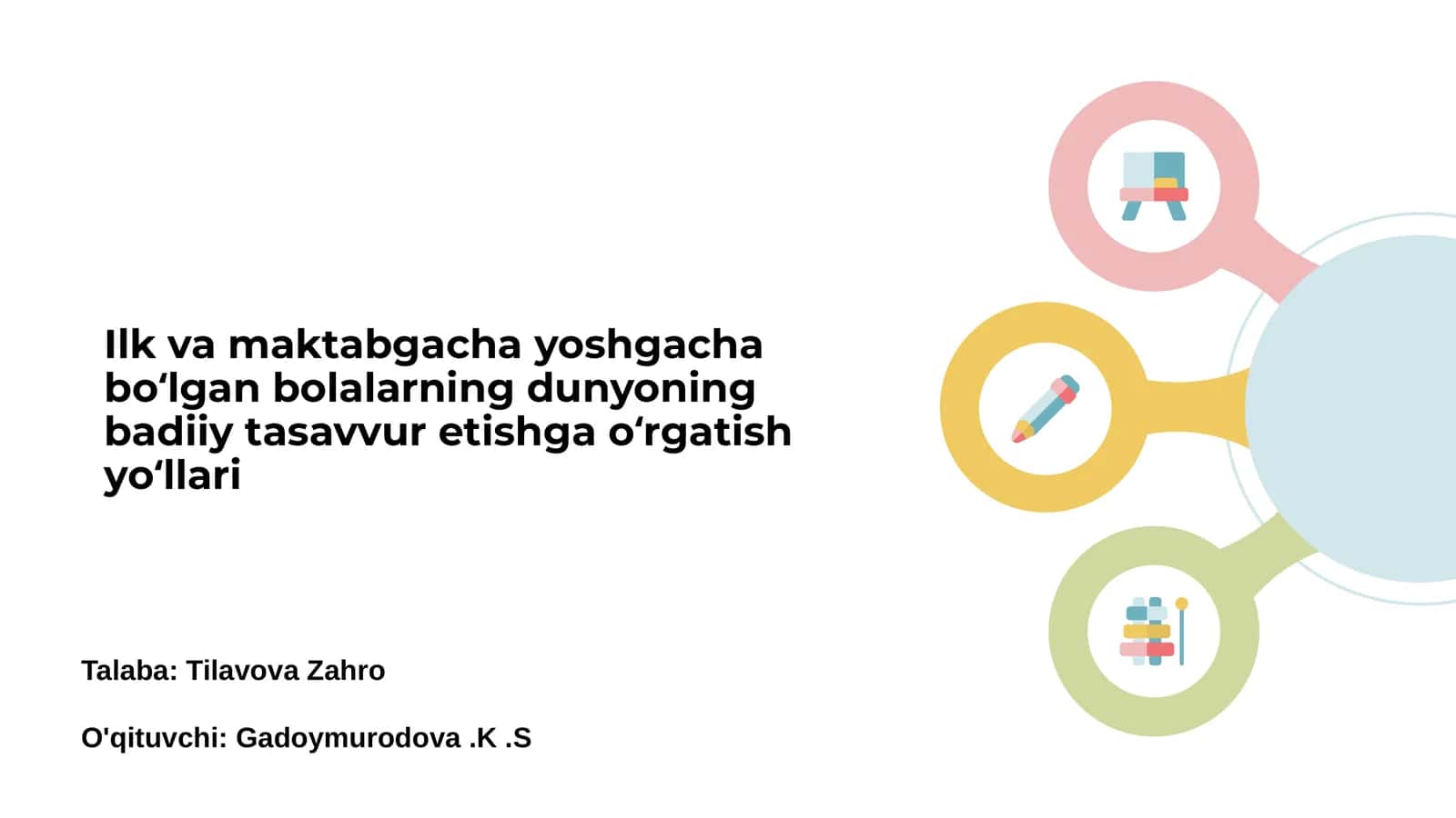 Bolalarning badiiy tasavvur etishga oʻrgatish yoʻllari