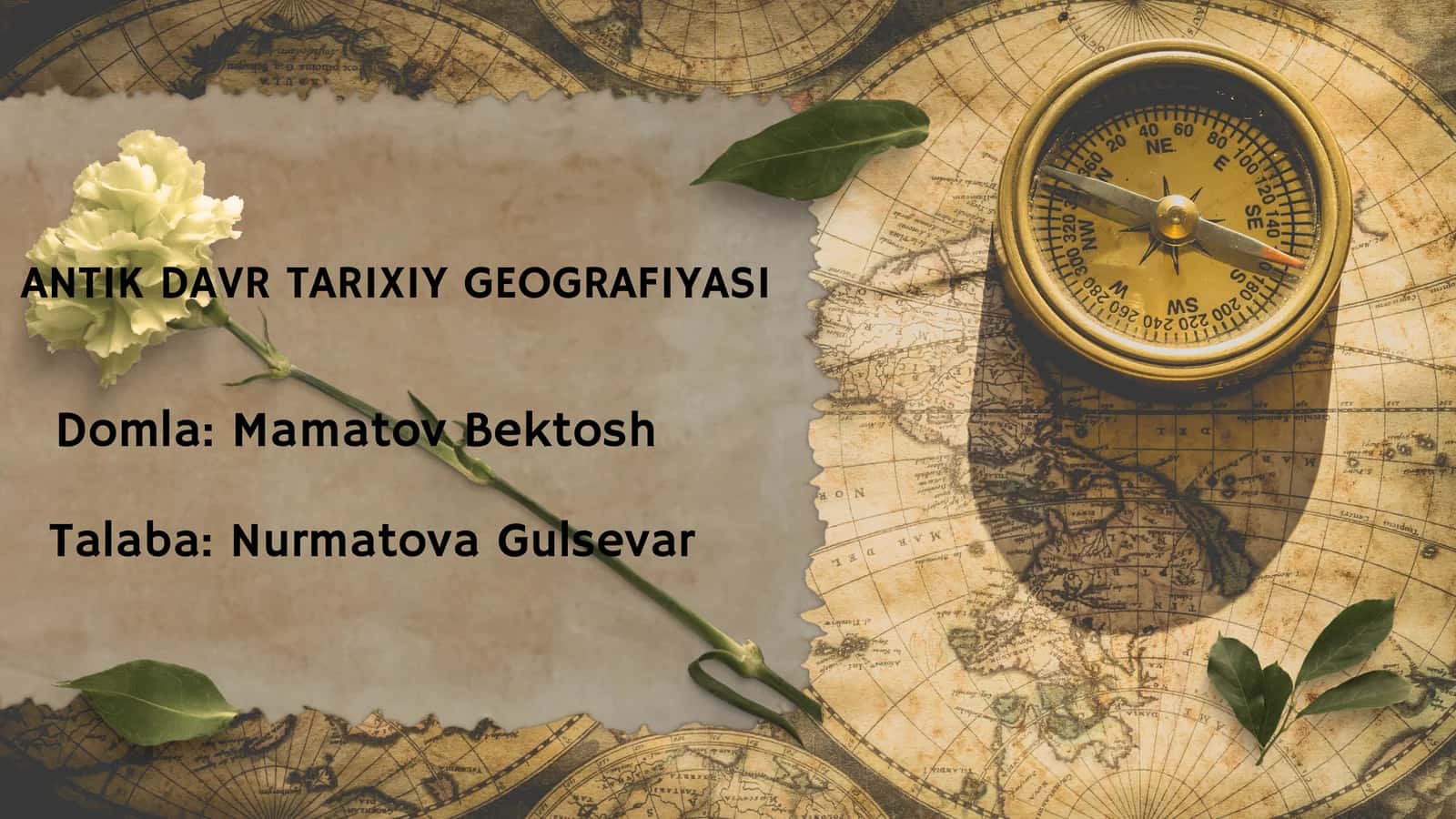 ANTIK DAVR TARIXIY GEOGRAFIYASI/ fan tarixiy geografiya/