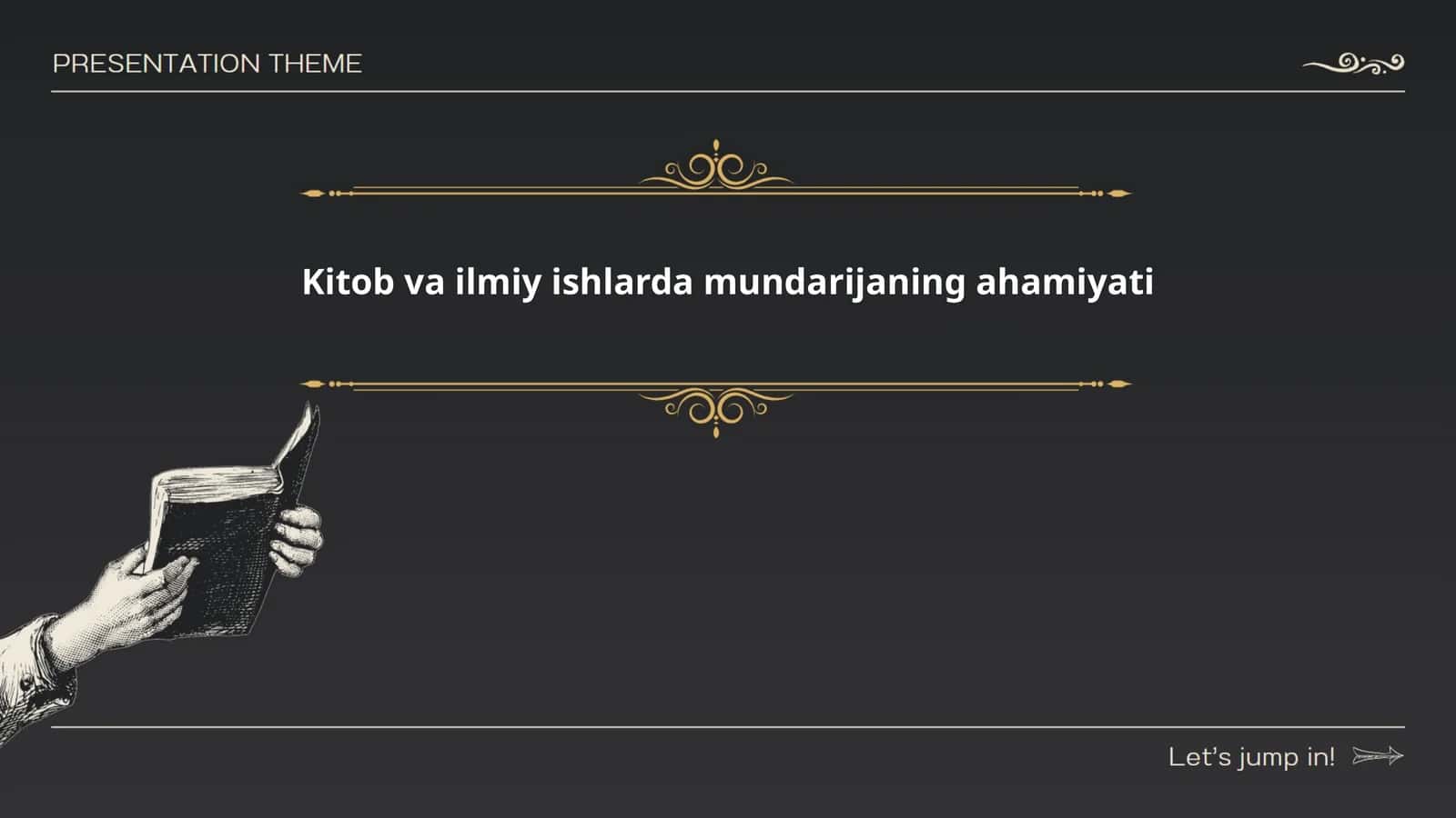 Kitob va ilmiy ishlarda mundarijaning ahamiyati
