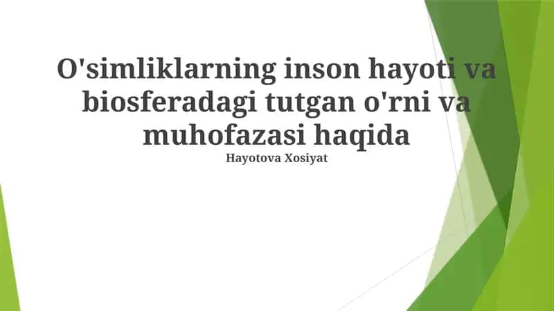 O'simliklarning muhofaza qilish usullari