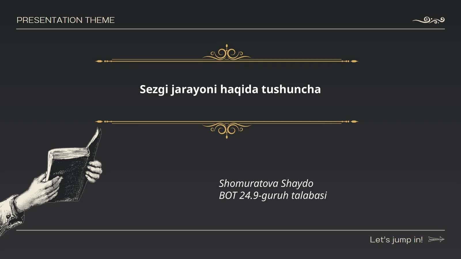 Sezgi va Idrokning Tavsifi