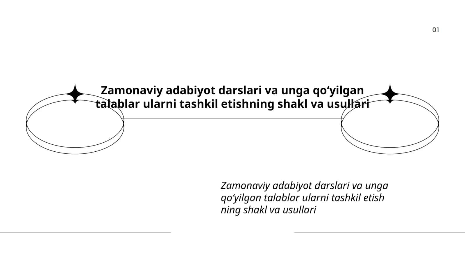 Zamonaviy adabiyot darslari va unga qoʻyilgan talablar ularni tashkil etishning shakl va usullari