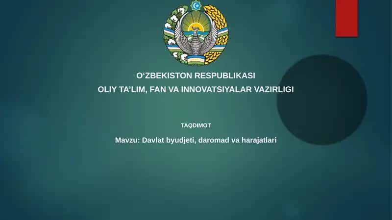 Davlat byudjeti: Tuzilishi va Tasnifi