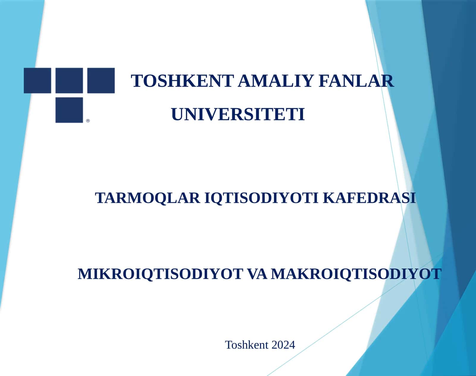 MIKROIQTISODIYOT VA MAKROIQTISODIYOT