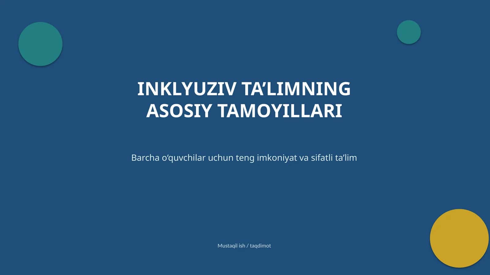 pedagogika fanidan taqdimot