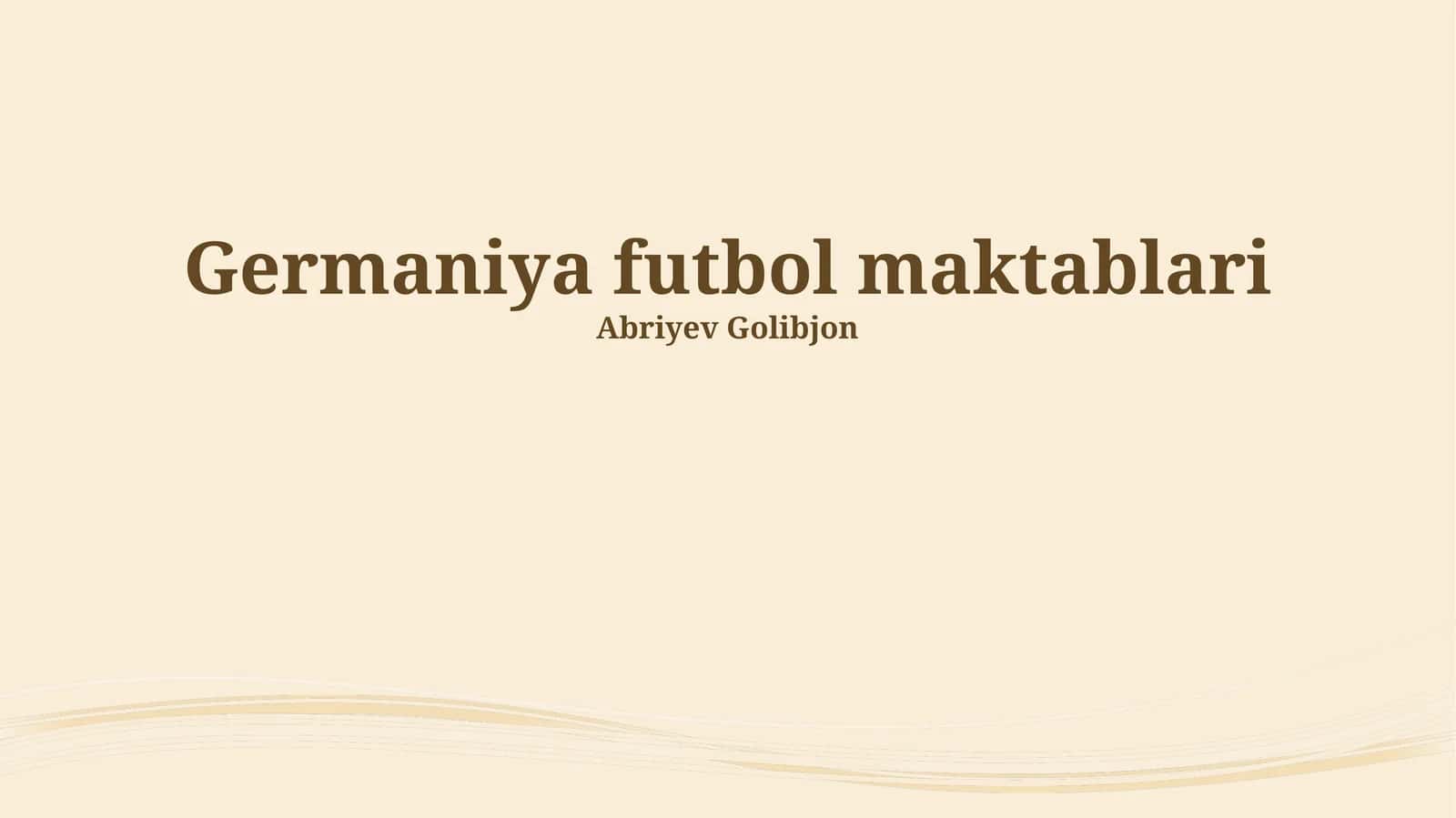 Germaniya futbol maktablari