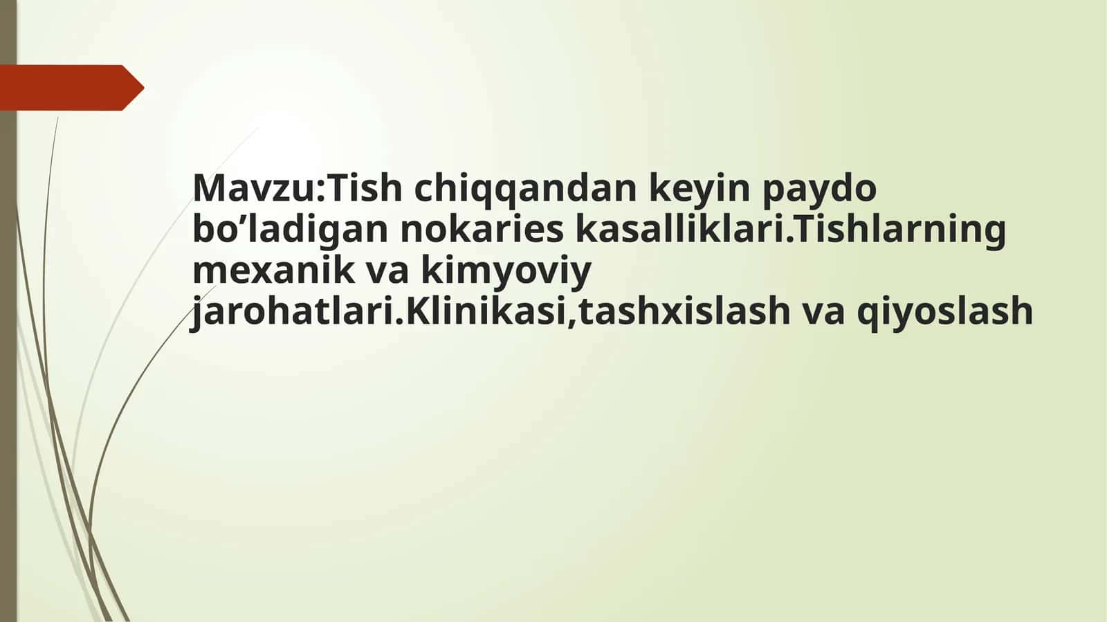 Tish chiqqandan keyin paydo bo'ladigan nokaries kasalliklari