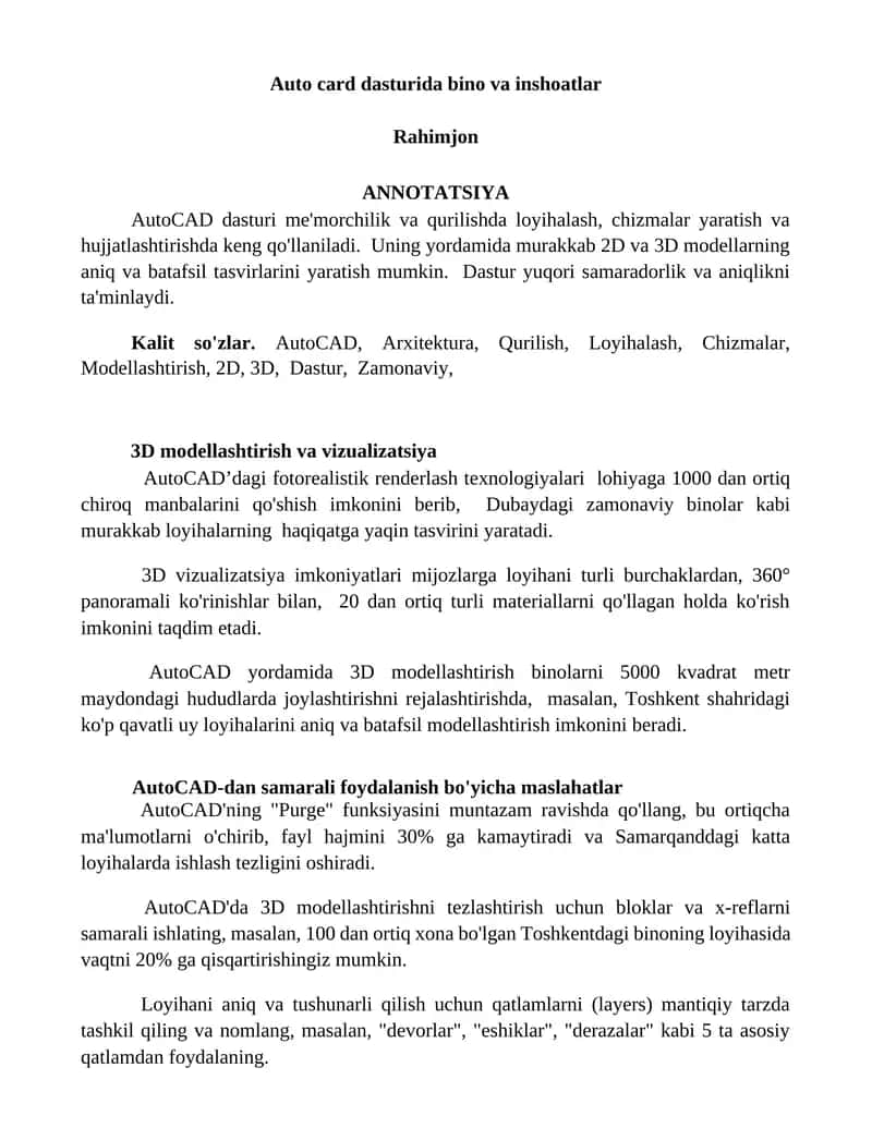 AutoCAD dasturi