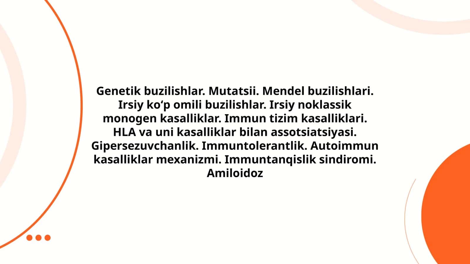 Genetik buzilishlar
