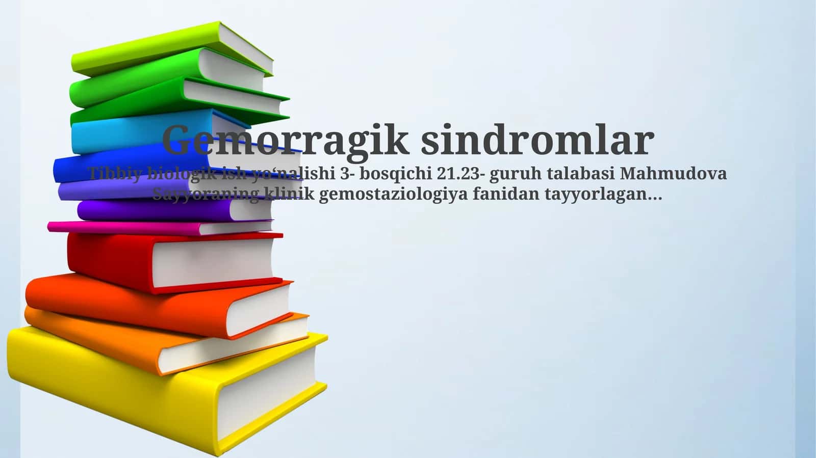 Gemorragik sindromlar