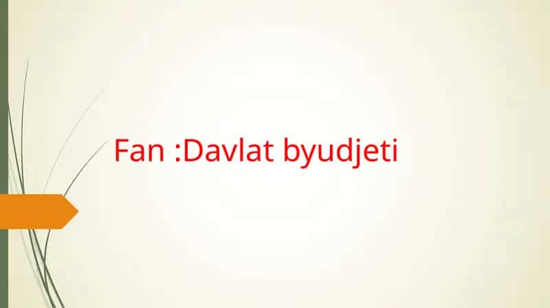 Davlat byudjeti g'azna ijrosi