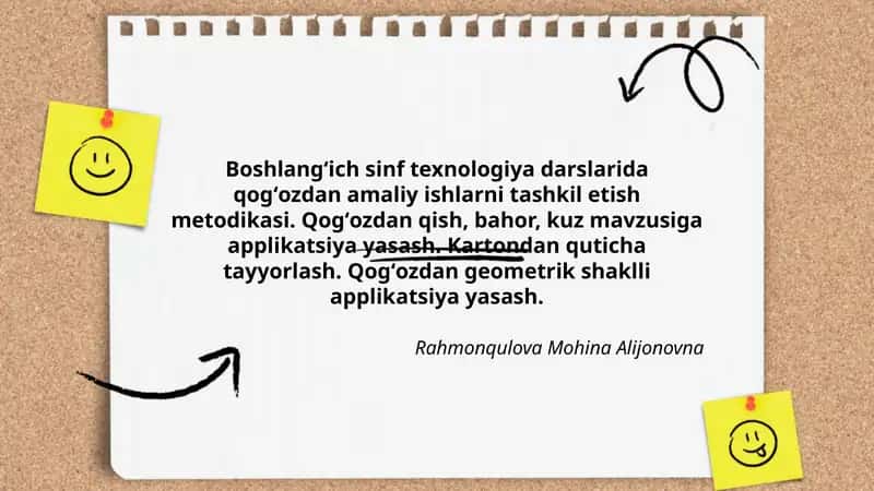 Qogʻozdan amaliy ishlar