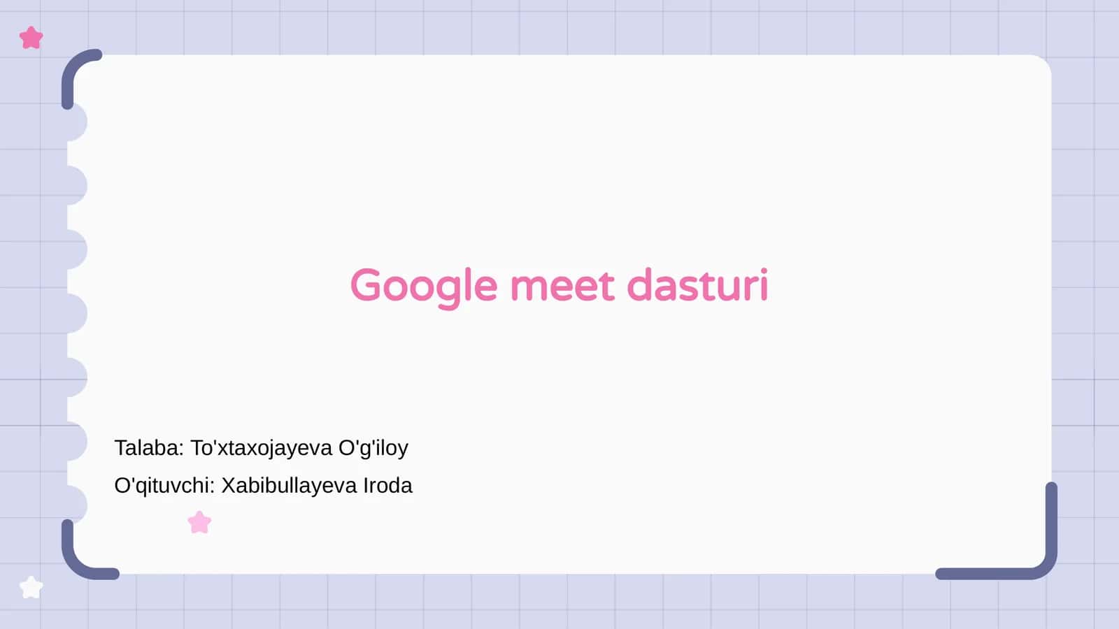 Google Meet dasturi