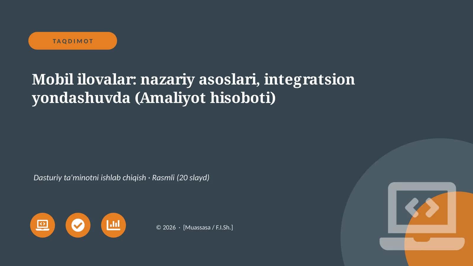 Mobil ilovalar: nazariy asoslari, integratsion yondashuvda