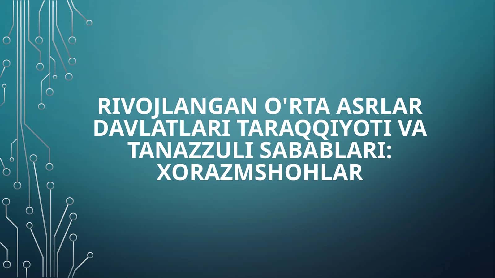 Xorazm shohlar
