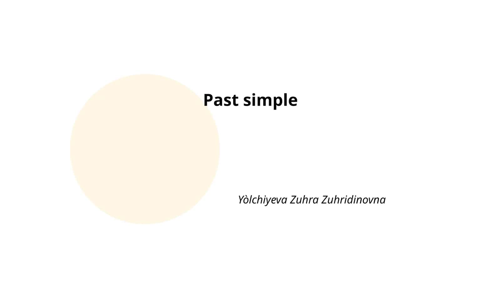 Past Simple