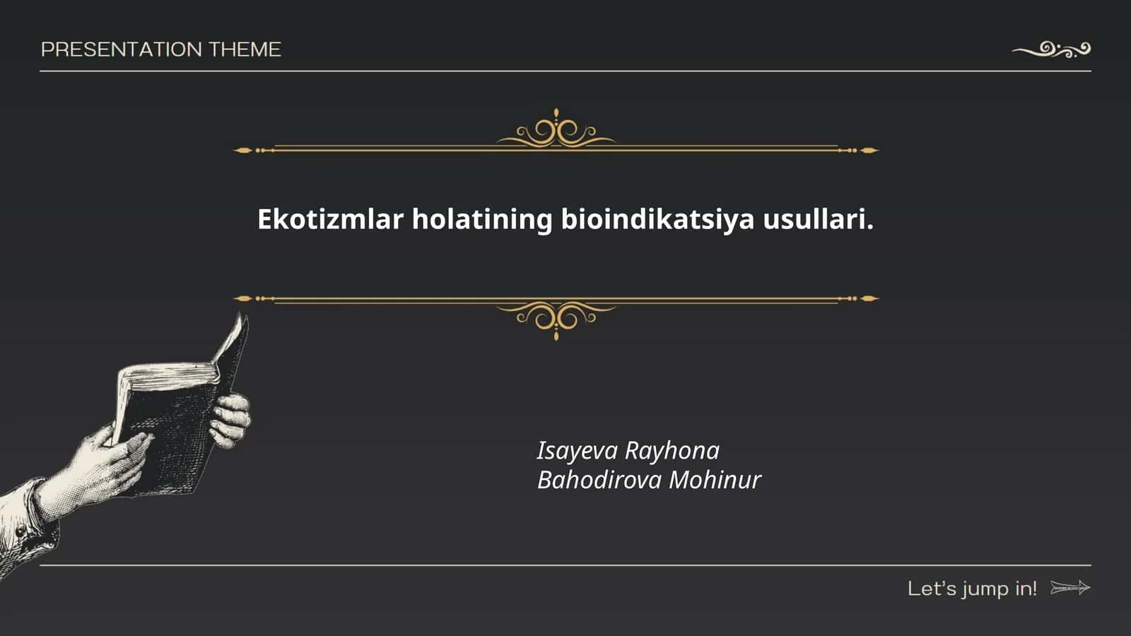Ekotizmlar holatining bioindikatsiya usullari