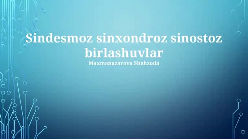 Sindesmoz sinxondroz sinostoz birlashuvlar