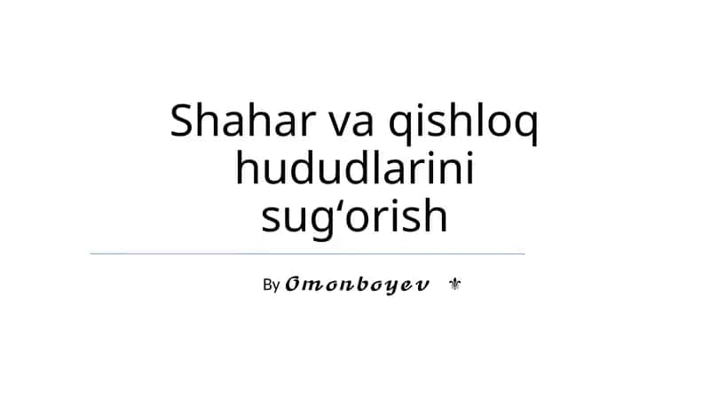 Sug'orish Usullari va Texnologiyalari
