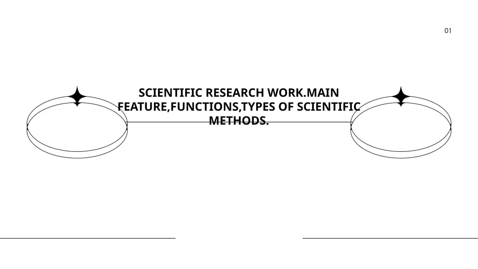 SCIENTIFIC RESEARCH WORK.MAIN FEATURE,FUNCTIONS,TYPES OF SCIENTIFIC METHODS